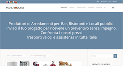 Desktop Screenshot of marchiodoro.it