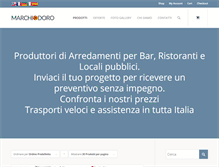 Tablet Screenshot of marchiodoro.it